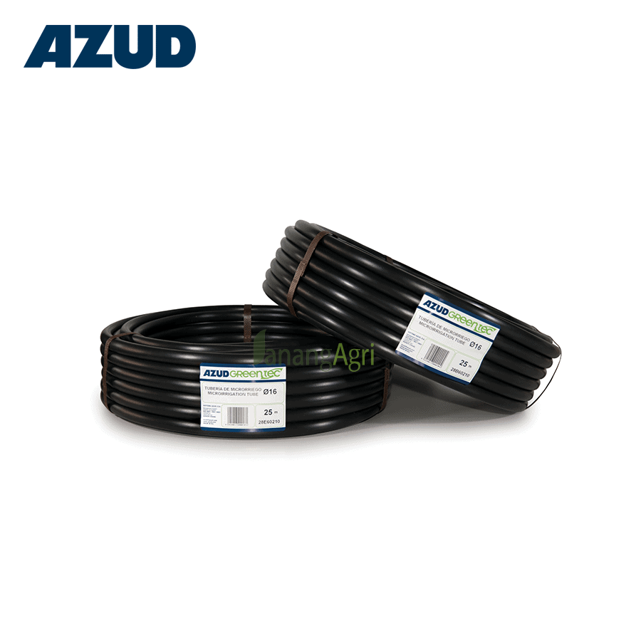 Ống mềm PE Azud Greentec 16mm dày 1.2mm màu đen